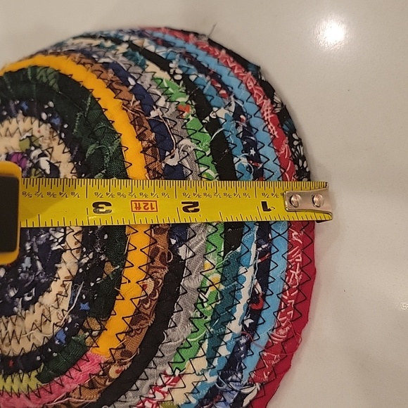 Handmade Rag Rug Bowl - Picture 6 of 7